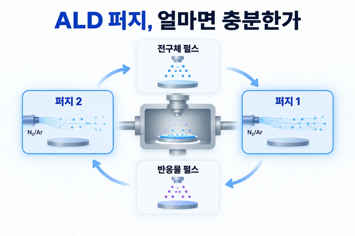 ALD 퍼지 시간 — 얼마나 길어야 충분한가